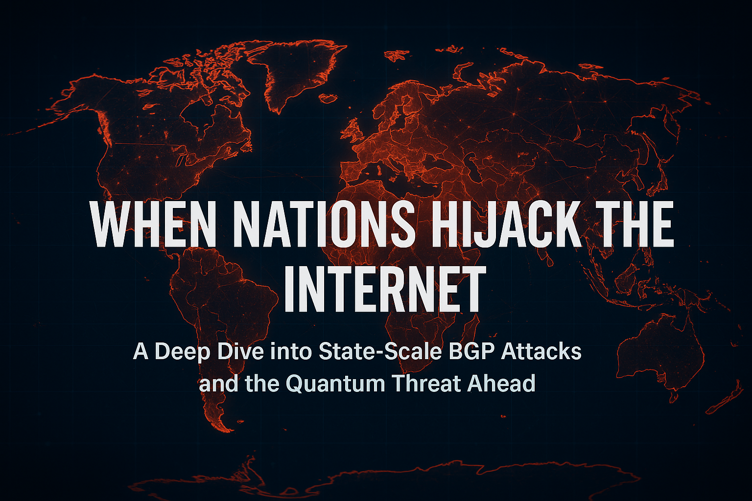 When Nations Hijack the Internet: A Deep Dive into State-Scale BGP Attacks and the Quantum Threat Ahead
